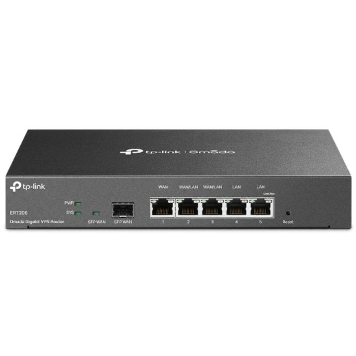 Tp-Link Omada TL-ER7206 V2 Router VPN con 5 Puertos WAN Gigabit Tp-Link Omada TL-ER7206 V2 Router VPN con 5 Puertos WAN Gigabit